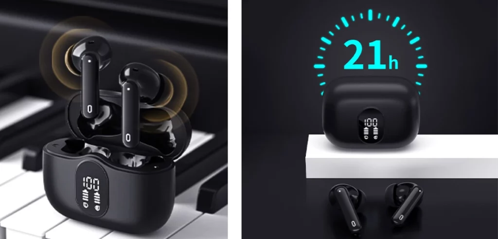 BeatBuds X1 on piano